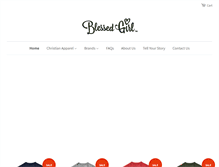 Tablet Screenshot of blessedgirltshirts.com